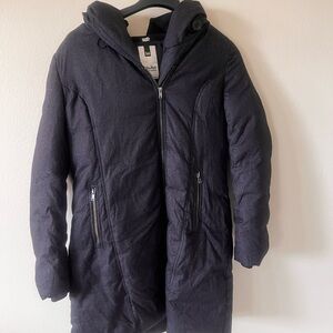 Soia & Kyo Dark Gray Down Puffer Coat Jacket Size XL
